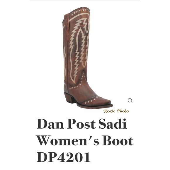 NWT 💠 Dan Post “Sadie” Snip Toe Western Boot 4201
Inside Zipper & V-Back Sz 7.5 - Picture 2 of 16